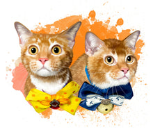 將圖片載入圖庫檢視器 《訂製》人手繪畫 主人寵物畫 寵物肖像 (電子檔案)