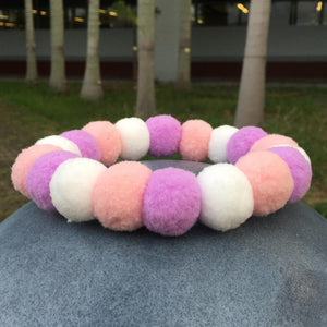 波波頸帶 Baby Purple - POMPOM NECKLACE