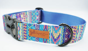 BLUE NATION DOG COLLAR - 3.8cm