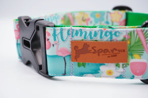 FLAMINGO DOG COLLAR - 3.8cm