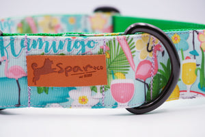 FLAMINGO DOG COLLAR - 3.8cm